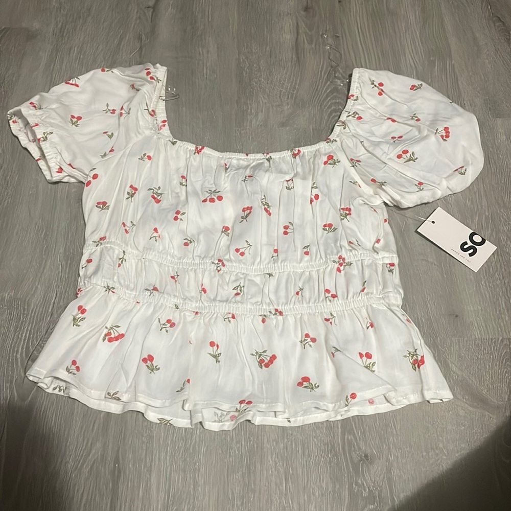 SO cherry crop top